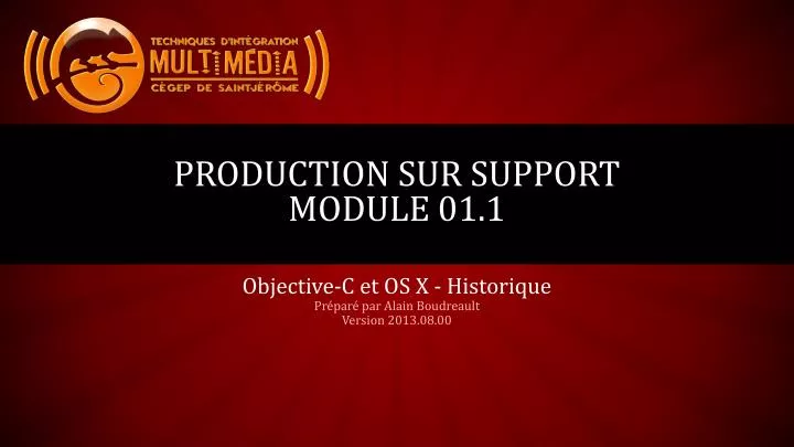 production sur support module 01 1
