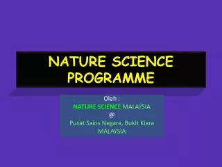 nature science programme