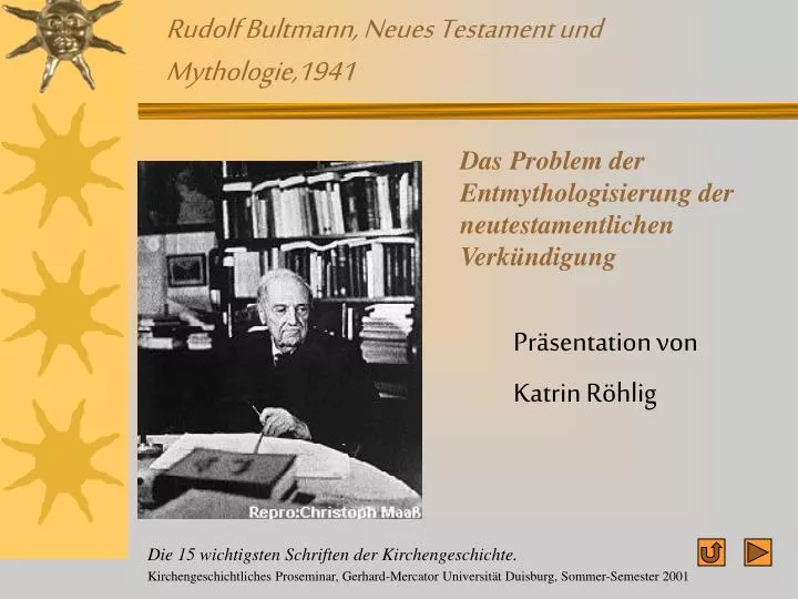 rudolf bultmann neues testament und mythologie 1941