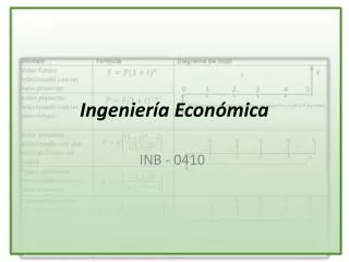 ingenier a econ mica