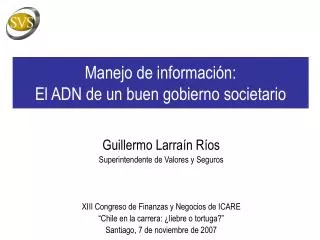 manejo de informaci n el adn de un buen gobierno societario