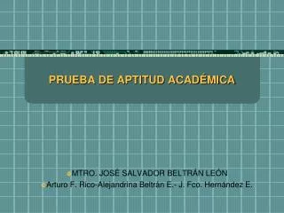 prueba de aptitud acad mica