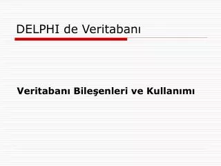 delphi de veritaban