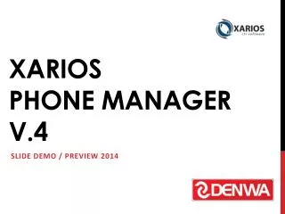 XARIOS Phone manager v.4