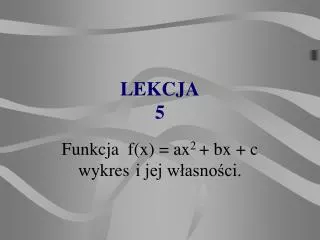 lekcja 5