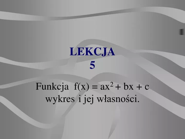 lekcja 5