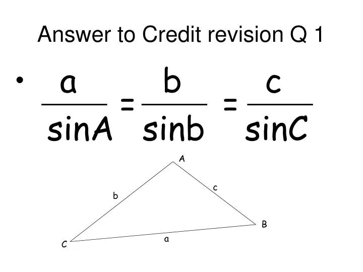 answer to credit revision q 1