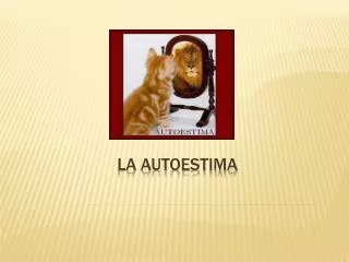 la autoestima