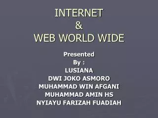 internet web world wide