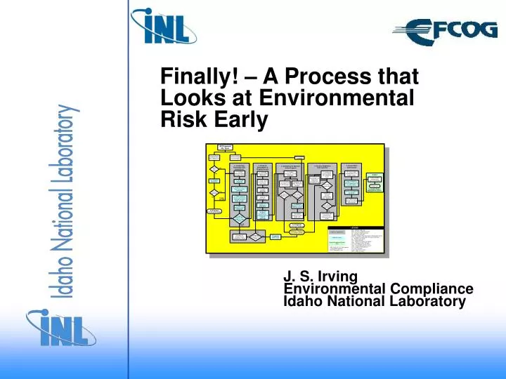 finally a process that looks at environmental risk early