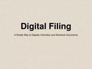 digital filing