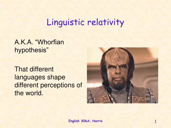 linguistic relativity