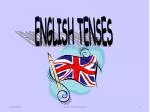 ENGLISH TENSES - slide 1