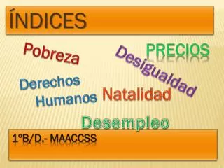 ndices