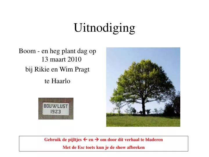 uitnodiging