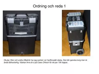 ordning och reda 1