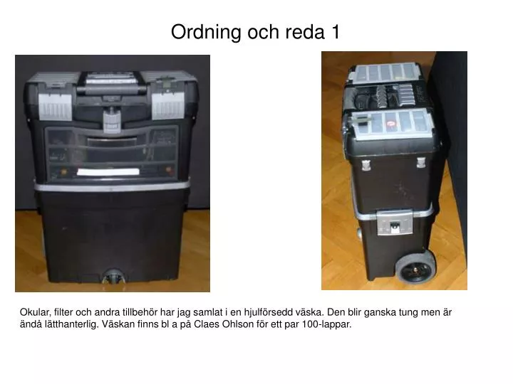 ordning och reda 1