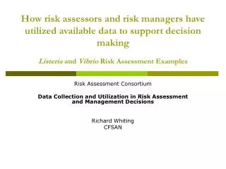 Risk Assessment Consortium