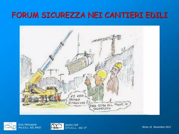 forum sicurezza nei cantieri edili