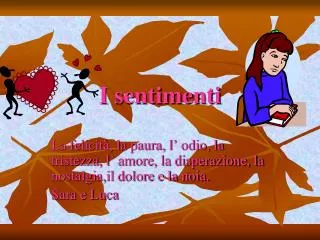i sentimenti