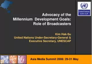 Kim Hak-Su United Nations Under-Secretary-General &amp; Executive Secretary, UNESCAP