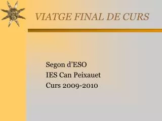 segon d eso ies can peixauet curs 2009 2010