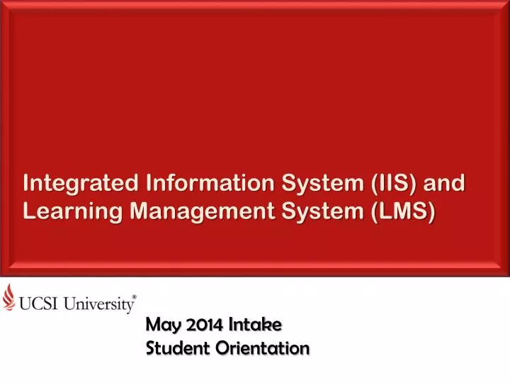 integrated information system iis and learning management system lms