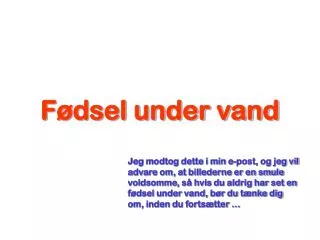 f dsel under vand