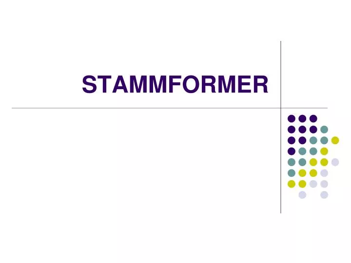 stammformer