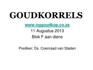 goudkorrels