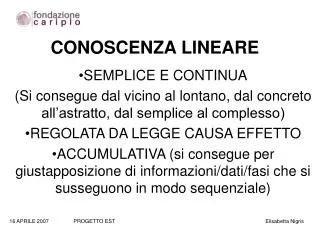 conoscenza lineare