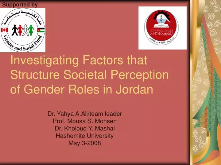 investigating factors that structure societal perception of gender roles in jordan