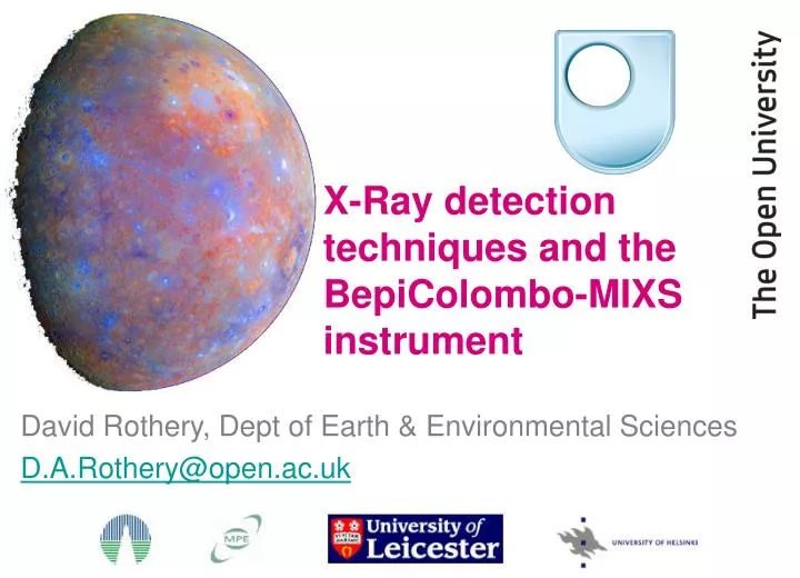 x ray detection techniques and the bepicolombo mixs instrument