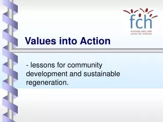 Values into Action