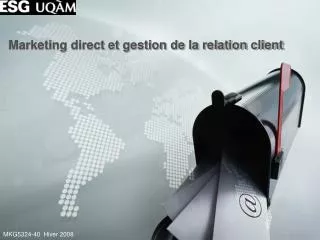 marketing direct et gestion de la relation client