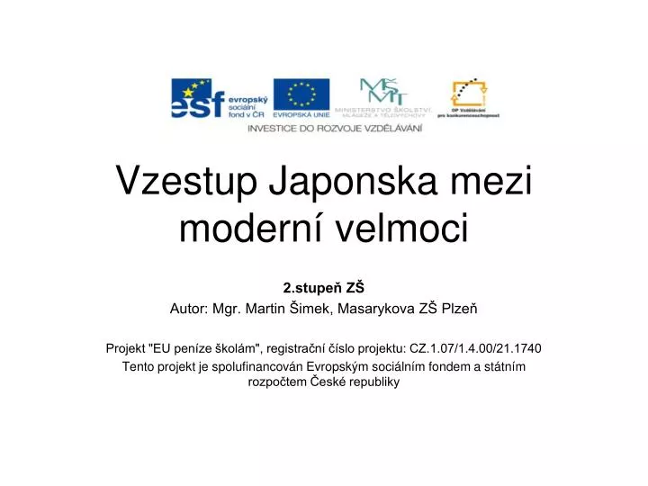 vzestup japonska mezi modern velmoci