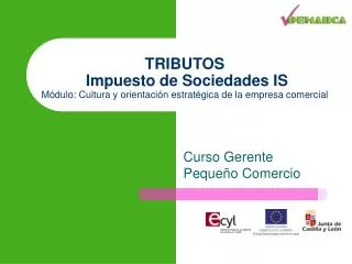 tributos impuesto de sociedades is m dulo cultura y orientaci n estrat gica de la empresa comercial
