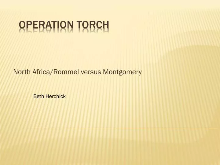 north africa rommel versus montgomery