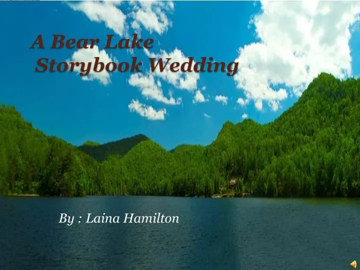 a bear lake storybook wedding