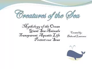 Creatures of the Sea