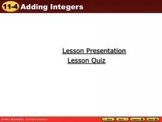 Lesson Presentation