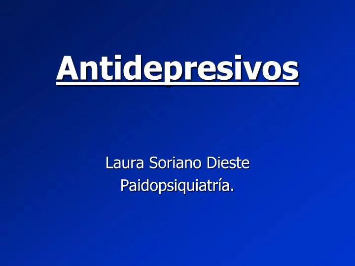 antidepresivos