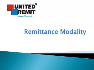 Remittance Modality