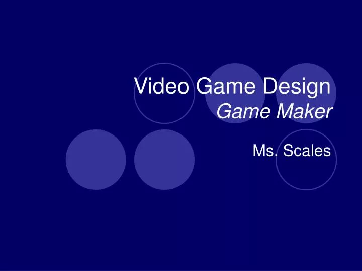 video game design game maker