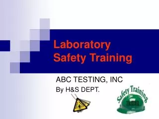 Laboratory Safety Training