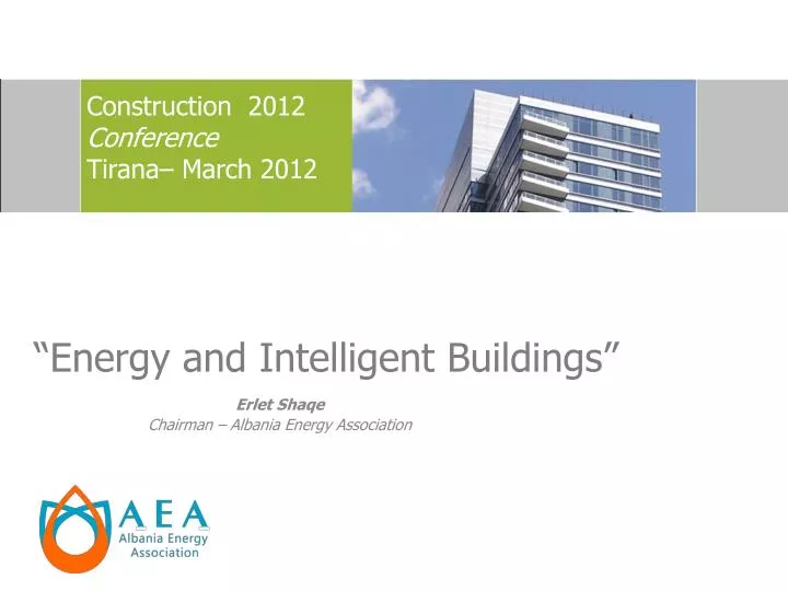 energy and intelligent buildings