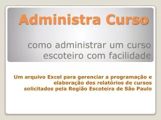 administra curso