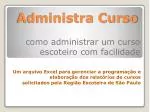 Administra Curso - slide 1