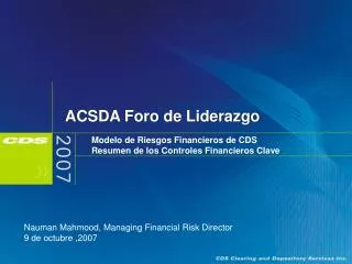 acsda foro de liderazgo