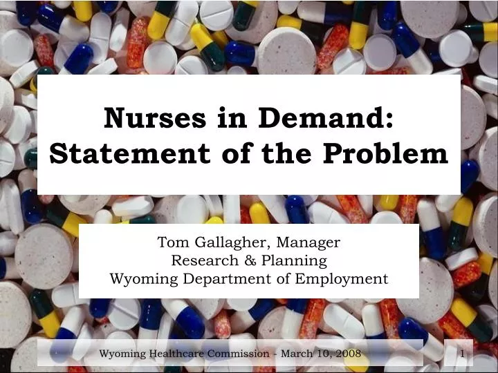 nurses in demand statement of the problem